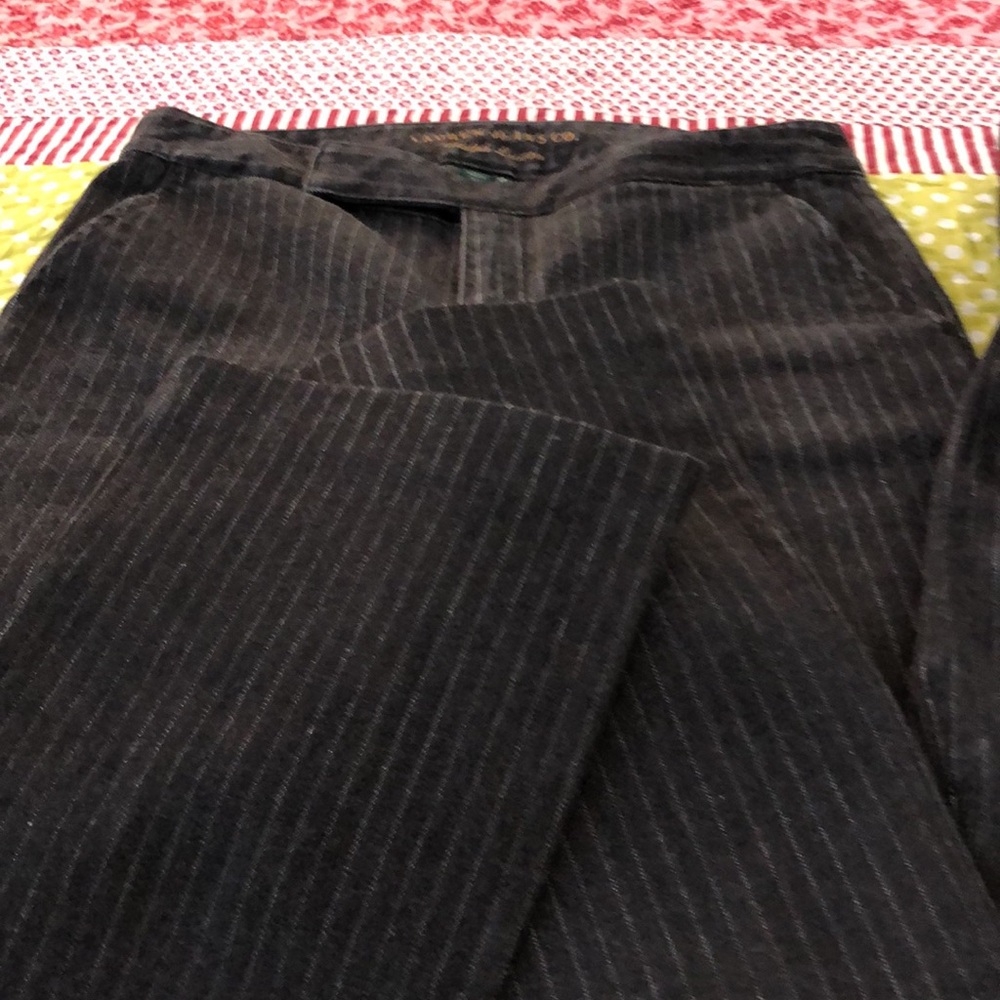 Lauren Ralph Lauren charcoal grey pinstriped denim pant suit,excellent condition - Picture 5 of 5